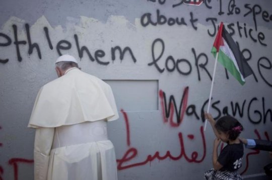 Defying Israel, Pope Prays at ‘Apartheid Wall’